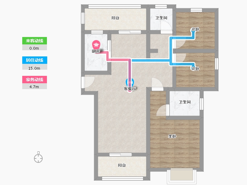 福建省-三明市-徐锦新城-98.40-户型库-动静线