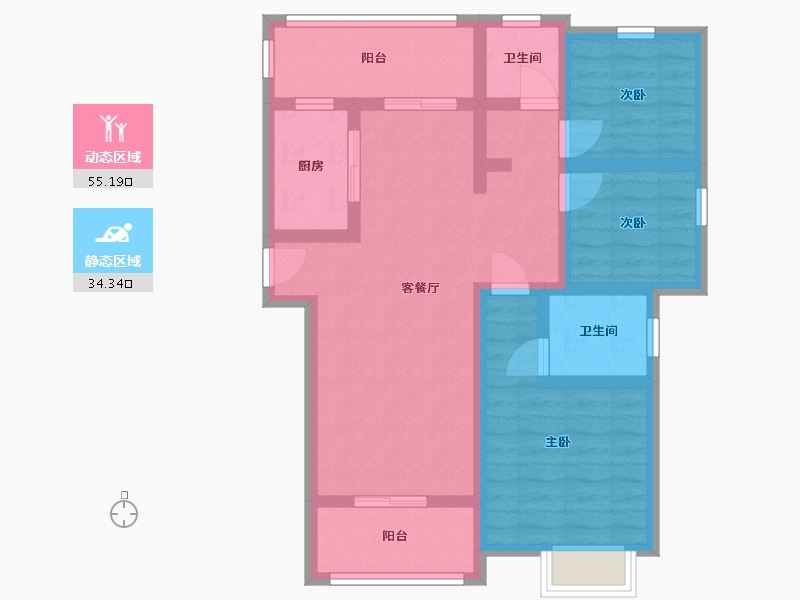 福建省-三明市-徐锦新城-98.40-户型库-动静分区