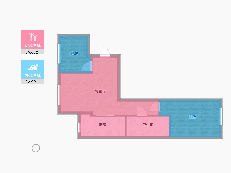 北京-北京市-德贤华府-53.68-户型库-动静分区