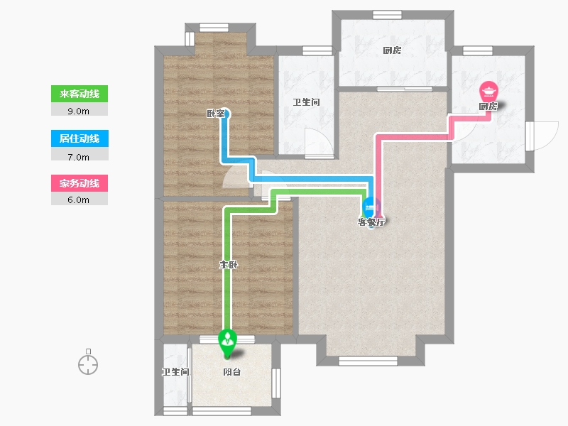 福建省-厦门市-天湖城天湖-72.00-户型库-动静线