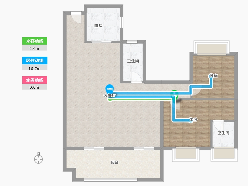 云南省-红河哈尼族彝族自治州-邦泰誉府-102.40-户型库-动静线