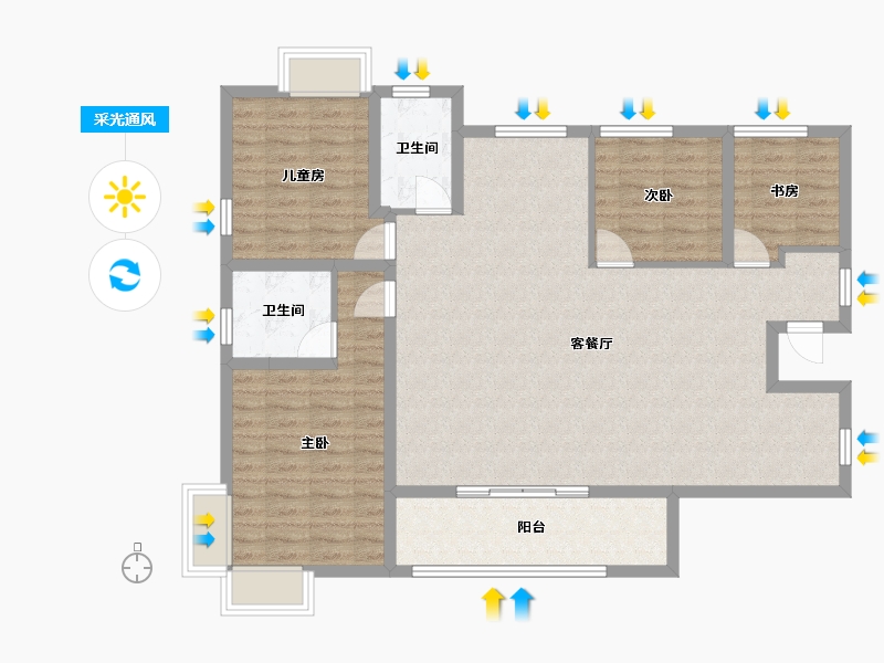 江西省-上饶市-华熙LIVE信江-112.00-户型库-采光通风