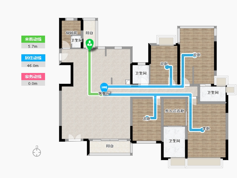 四川省-德阳市-蔚蓝半岛二期-178.11-户型库-动静线