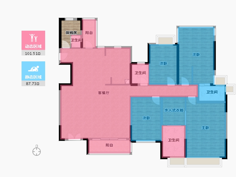 四川省-德阳市-蔚蓝半岛二期-178.11-户型库-动静分区