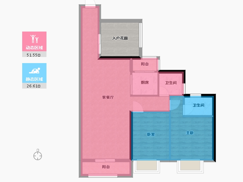 广东省-湛江市-阅海华府-77.35-户型库-动静分区