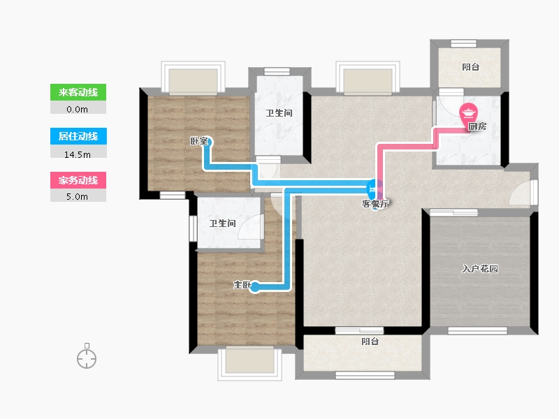 广东省-湛江市-阅海华府-83.50-户型库-动静线