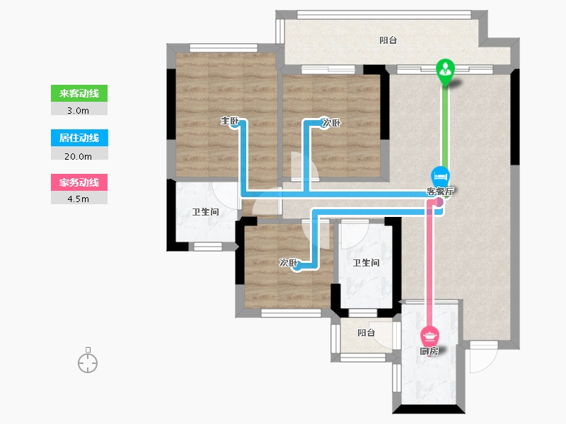 四川省-广安市-和喜·域峰（邻水）-72.66-户型库-动静线