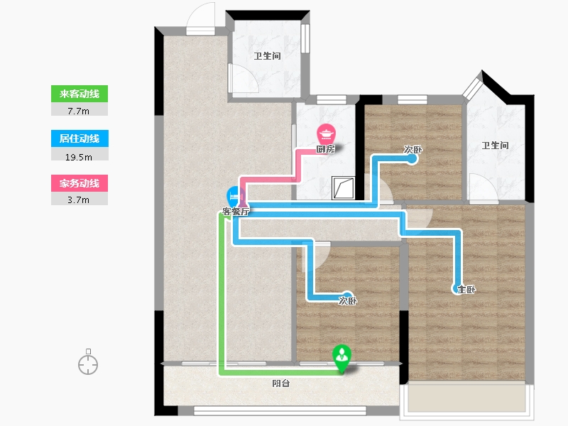 浙江省-丽水市-绿城·湖境云庐-81.30-户型库-动静线