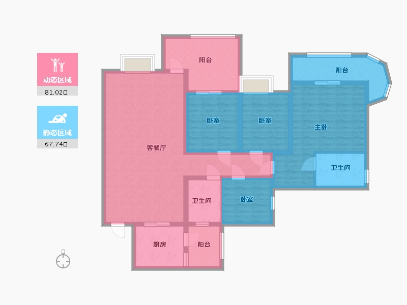 四川省-成都市-保利丁香郡-132.00-户型库-动静分区