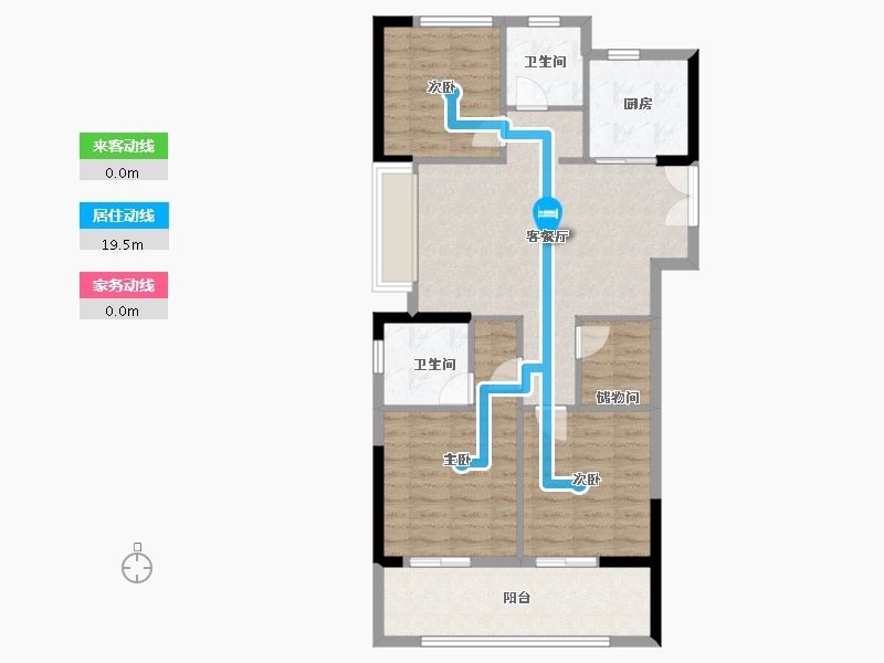 浙江省-湖州市-星悦里-87.20-户型库-动静线