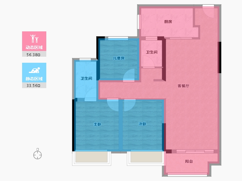 贵州省-黔南布依族苗族自治州-广顺顺城新天地-79.39-户型库-动静分区