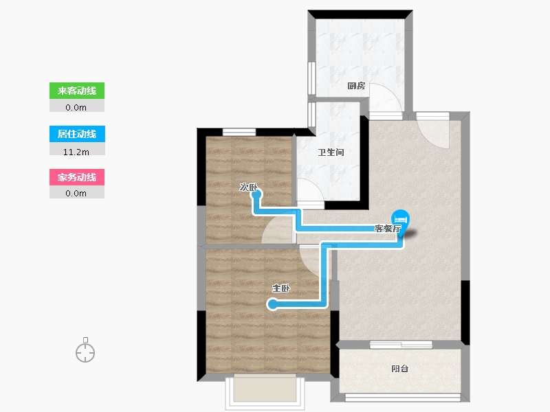 浙江省-温州市-云起春晖-62.41-户型库-动静线