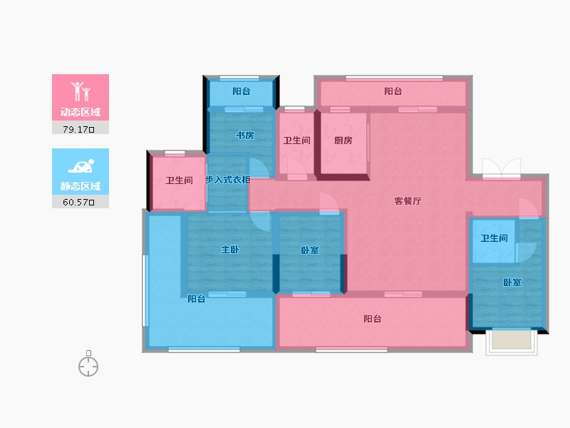 河南省-周口市-羲皇·壹号院-123.26-户型库-动静分区