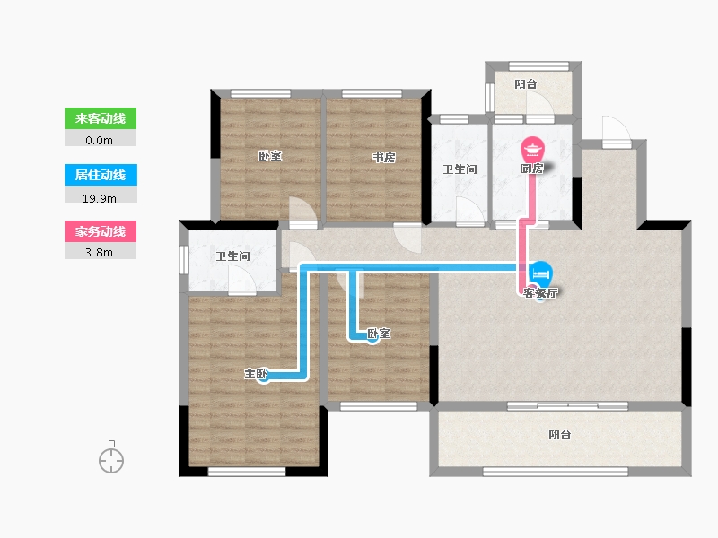 四川省-成都市-中国铁建·新川樾-116.90-户型库-动静线