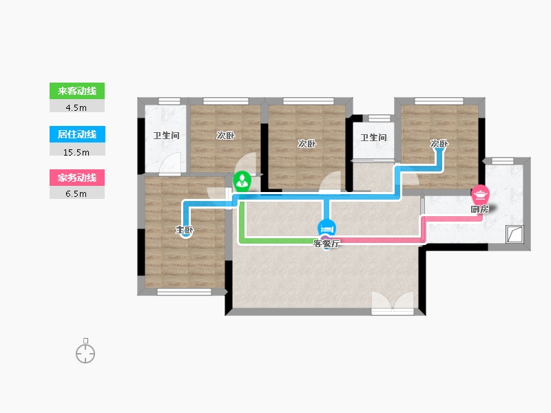 四川省-广安市-和喜·域峰（邻水）-77.38-户型库-动静线