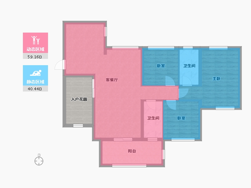 广东省-湛江市-华和南国华苑-97.53-户型库-动静分区