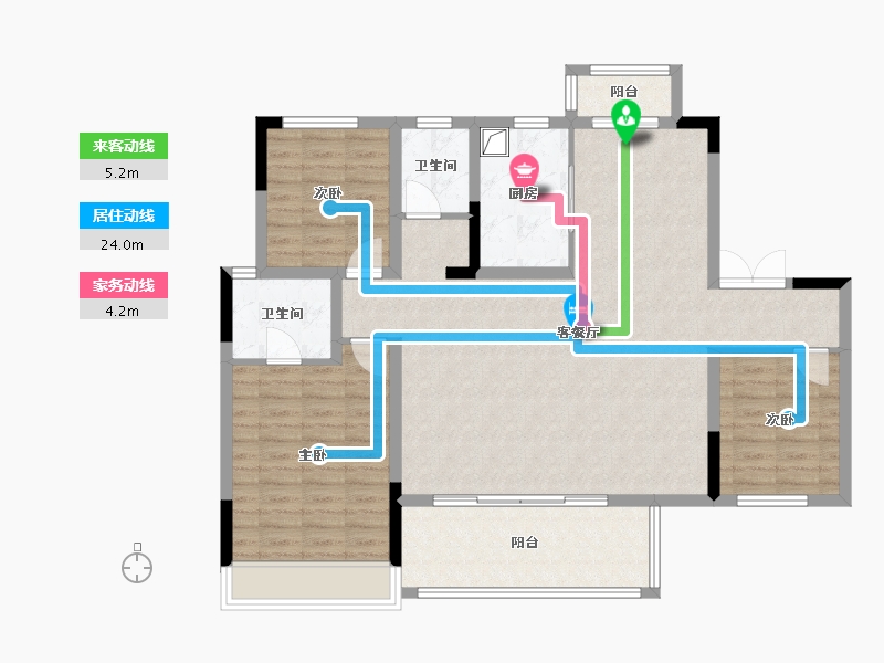 湖北省-恩施土家族苗族自治州-青云天序-113.47-户型库-动静线