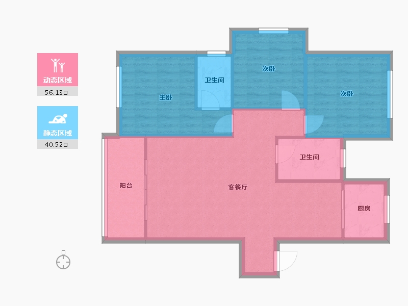 安徽省-六安市-徽盐湖畔明珠-93.20-户型库-动静分区