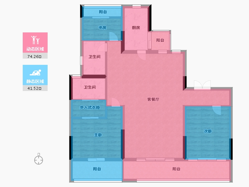 河南省-周口市-羲皇·壹号院-103.99-户型库-动静分区