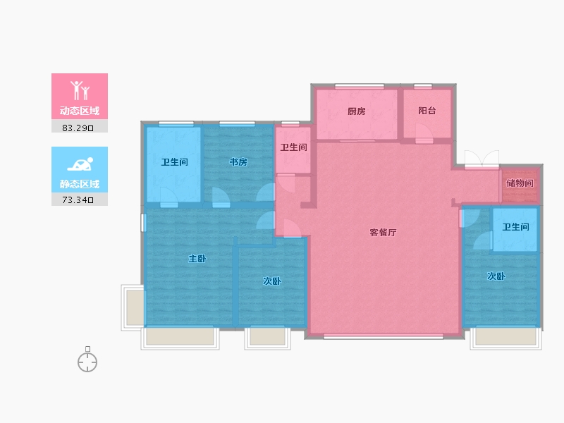 河北省-石家庄市-保利·文华天珺-142.15-户型库-动静分区