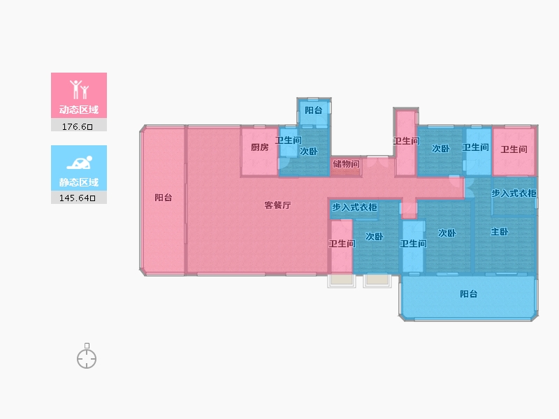 河南省-新乡市-新投·润华森林云墅-296.00-户型库-动静分区