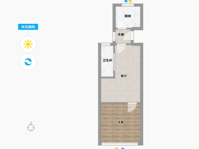 上海-上海市-控江路888弄-32.00-户型库-采光通风