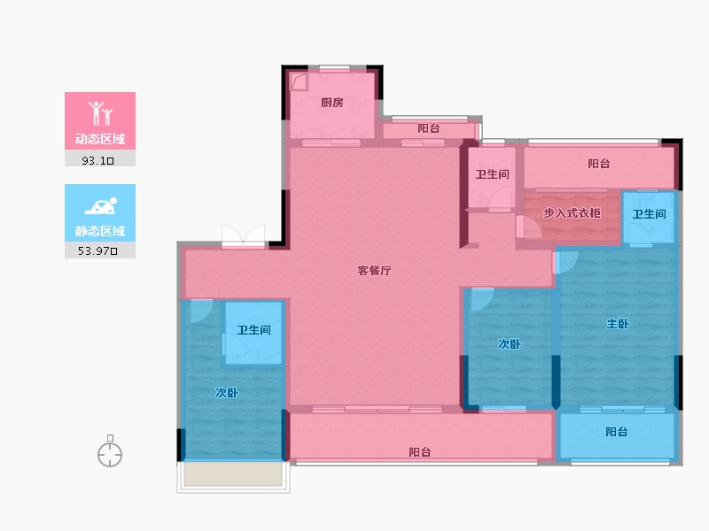 河南省-周口市-羲皇·颐和云境-132.00-户型库-动静分区