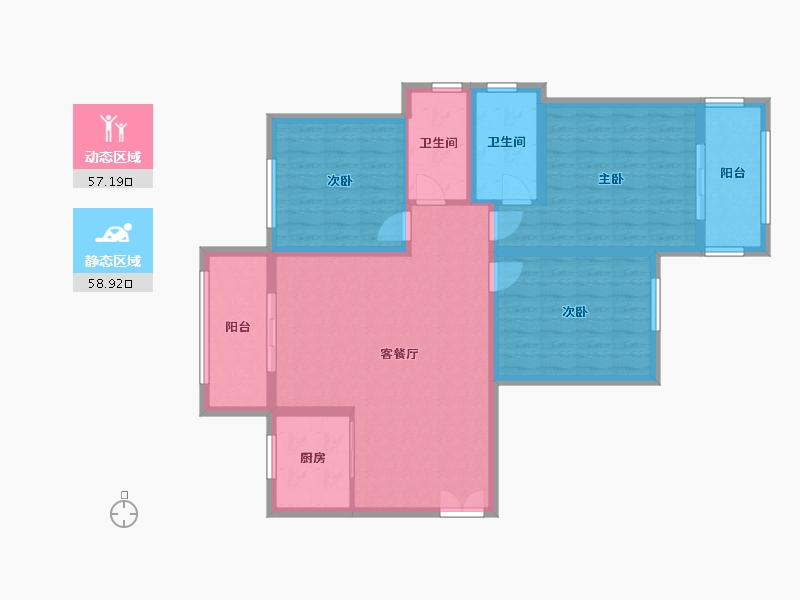 河南省-开封市-鼎立国际城-104.00-户型库-动静分区