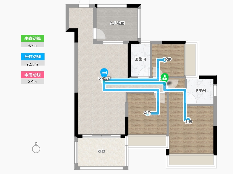 广东省-湛江市-华和南国华苑-83.92-户型库-动静线