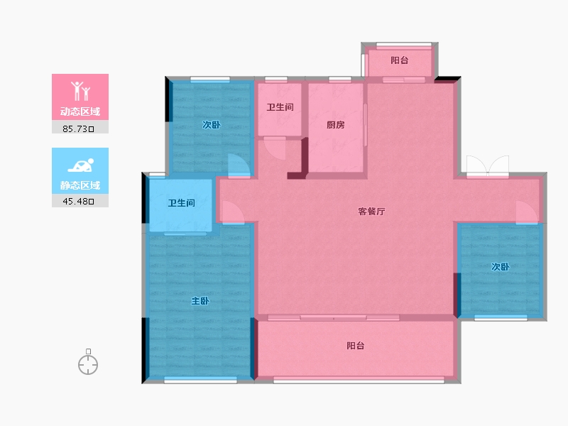 湖北省-恩施土家族苗族自治州-青云天序-118.81-户型库-动静分区