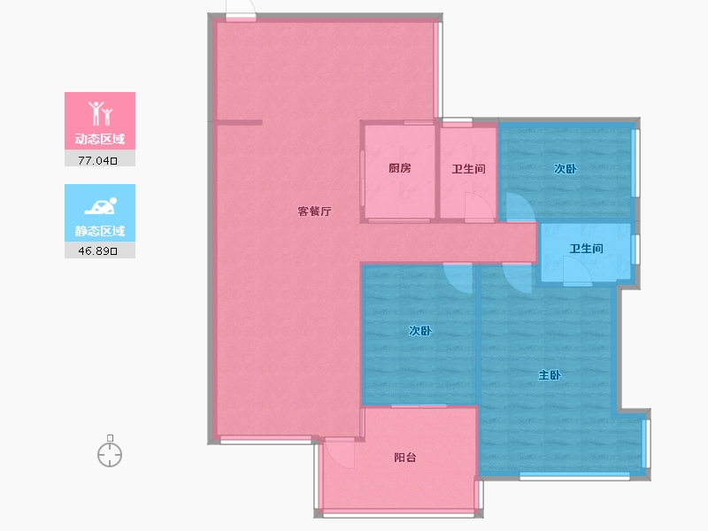 广东省-惠州市-阳基阳光时代-80.00-户型库-动静分区