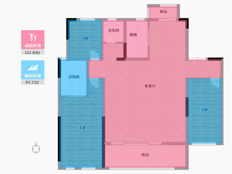 湖北省-恩施土家族苗族自治州-青云天序-148.82-户型库-动静分区