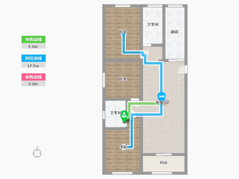 河北省-保定市-西大园新区-104.56-户型库-动静线