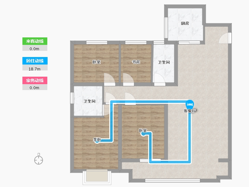 山东省-青岛市-领秀海-114.40-户型库-动静线