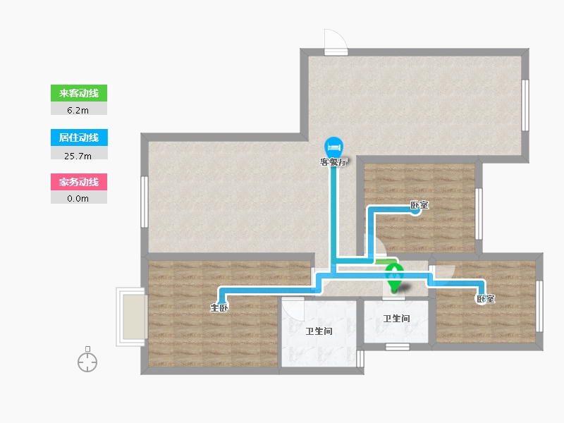 山西省-阳泉市-德业居花园-109.60-户型库-动静线