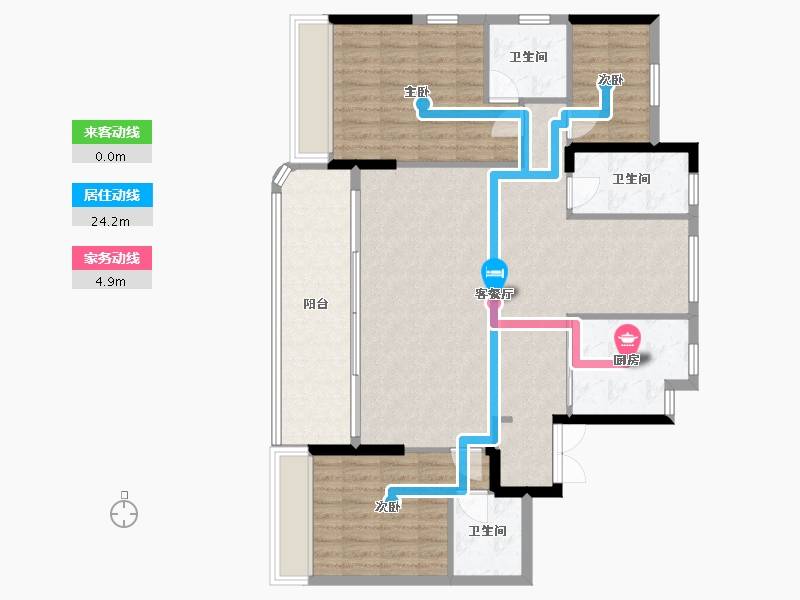 浙江省-温州市-新湖秋月-113.02-户型库-动静线