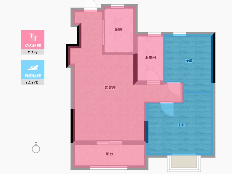 浙江省-宁波市-凤融府-61.10-户型库-动静分区