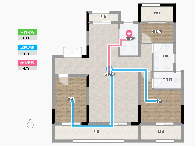 河南省-周口市-羲皇·颐和云境-102.40-户型库-动静线