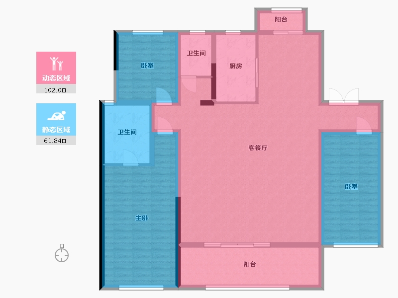 湖北省-恩施土家族苗族自治州-青云天序-148.92-户型库-动静分区