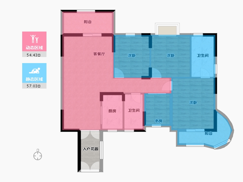 广西壮族自治区-柳州市-大唐悦府-105.18-户型库-动静分区