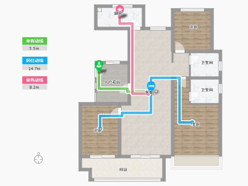 河南省-安阳市-景秀华府-106.00-户型库-动静线