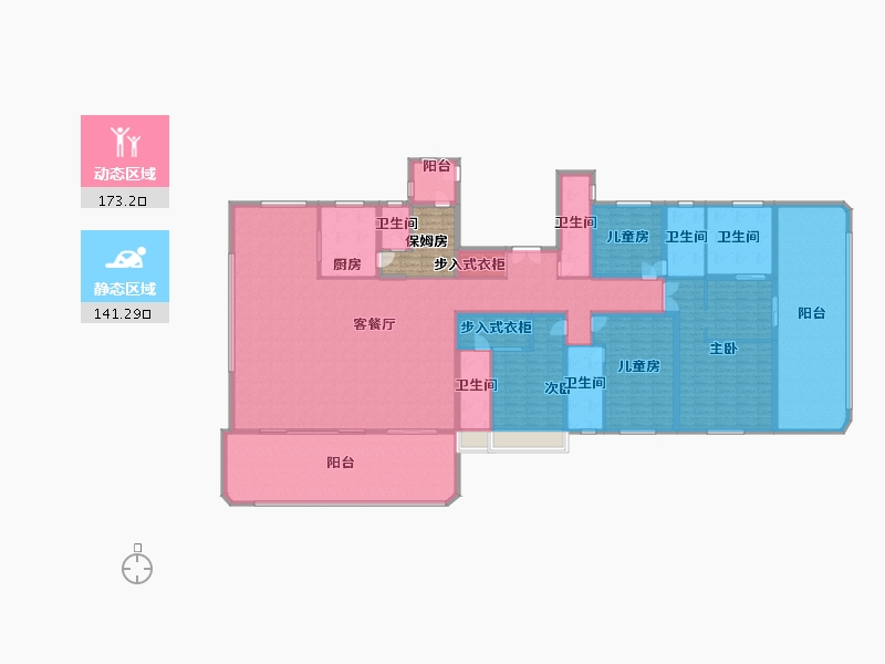 河南省-新乡市-新投·润华森林云墅-295.99-户型库-动静分区