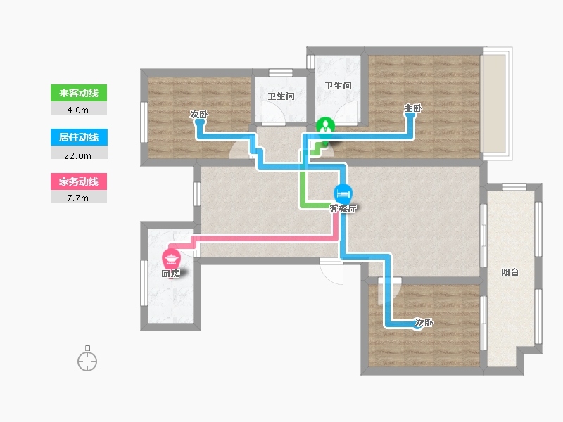 河南省-安阳市-景秀华府-106.00-户型库-动静线