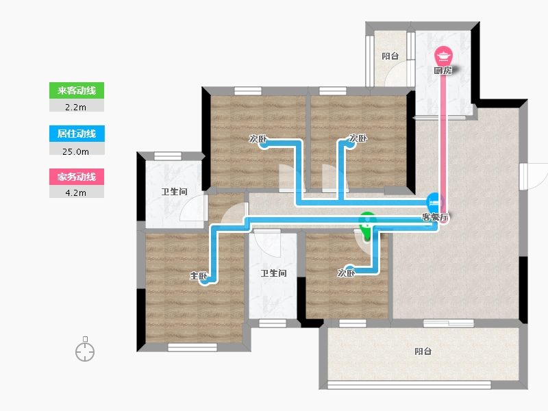 四川省-广安市-和喜·域峰（邻水）-80.34-户型库-动静线