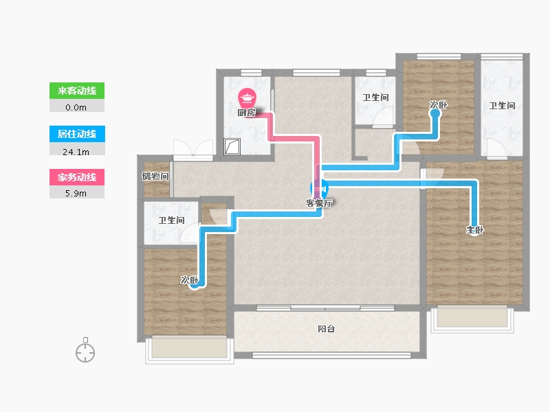 河北省-石家庄市-城发投·云澜悦府（华药北项目)-128.12-户型库-动静线