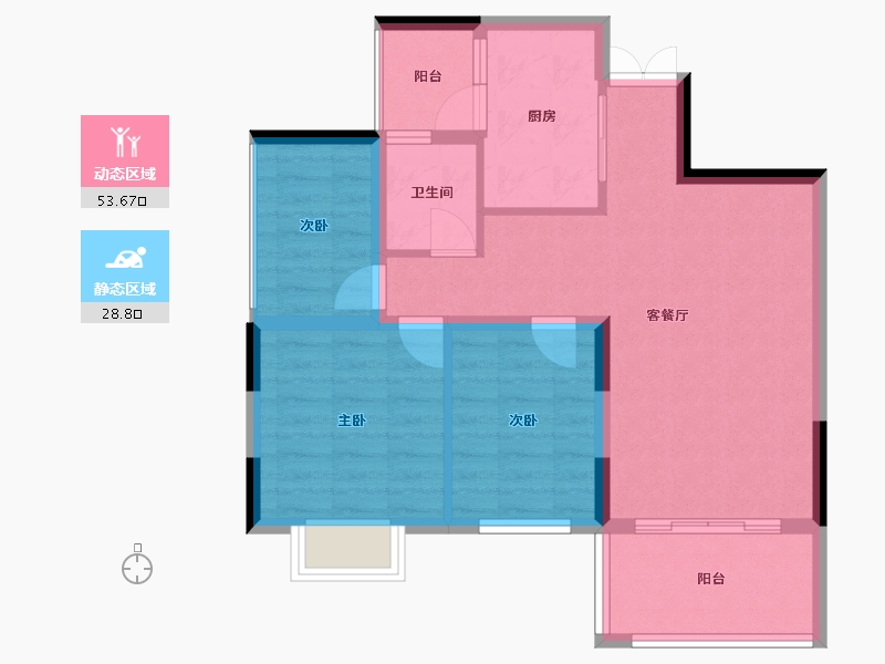 广西壮族自治区-柳州市-大唐悦府-73.81-户型库-动静分区