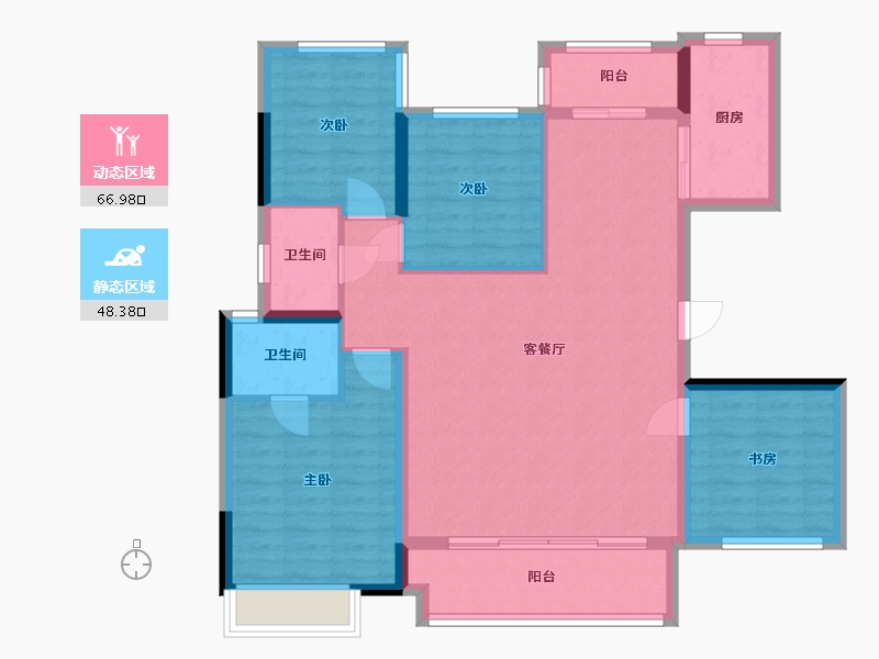 四川省-泸州市-绿地城-104.02-户型库-动静分区