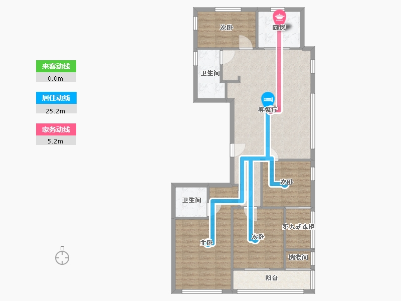 浙江省-杭州市-卓越蔚蓝领秀-2期-93.86-户型库-动静线