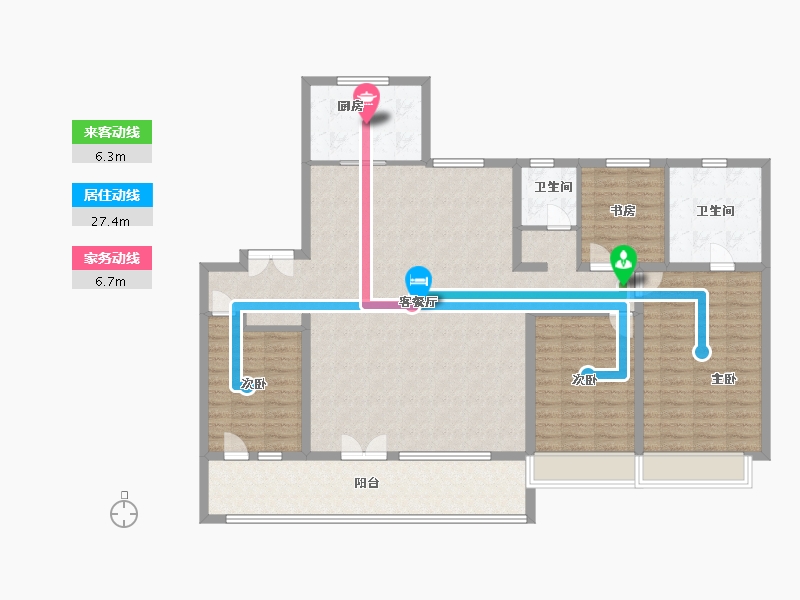 山东省-枣庄市-秀地文昌嘉苑·璟苑-145.60-户型库-动静线