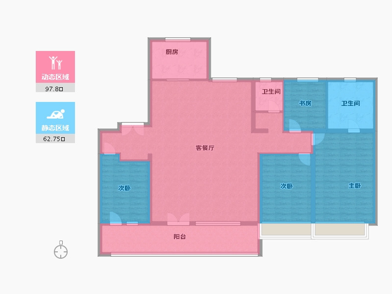 山东省-枣庄市-秀地文昌嘉苑·璟苑-145.60-户型库-动静分区